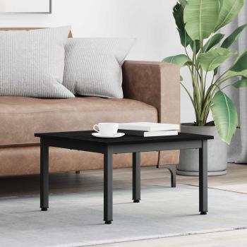 ARDEBO.de - Couchtisch Schwarz Eichen-Optik 60 x 60 x 36 cm Holzwerkstoff
