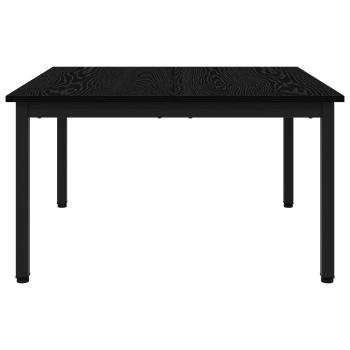 Couchtisch Schwarz Eichen-Optik 80 x 80 x 45 cm Holzwerkstoff