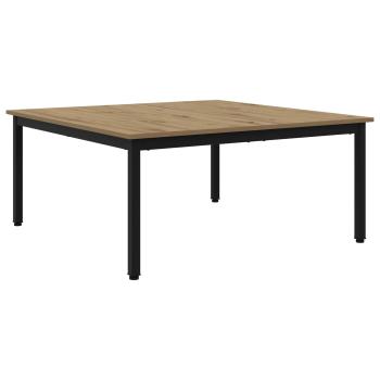 Couchtisch Kunsthandwerk Eiche 100 x 100 x 45 cm Holzwerkstoff