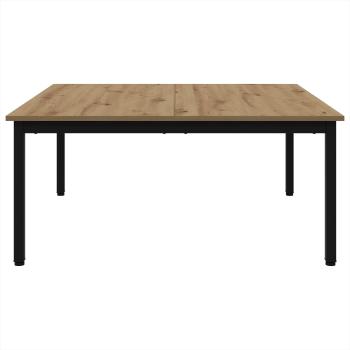 Couchtisch Kunsthandwerk Eiche 100 x 100 x 45 cm Holzwerkstoff