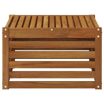 Tisch für Outdoor Massivholz Akazie Natur 59 x 59 x 37 cm
