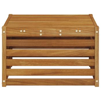 Tisch für Outdoor Massivholz Akazie Natur 59 x 59 x 37 cm