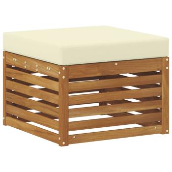 Outdoor-Fußhocker Massivholz Akazie Natur