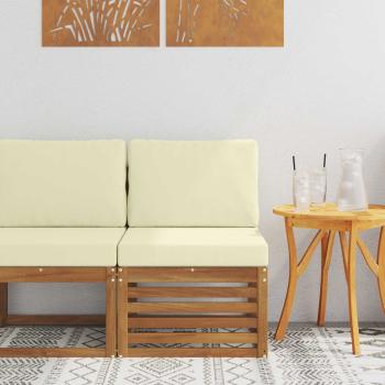 ARDEBO.de - Outdoor Mittelsofa Massivholz Akazie Natur