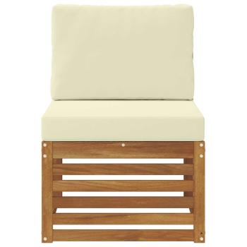 Outdoor Mittelsofa Massivholz Akazie Natur