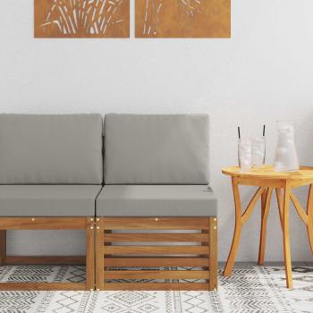 ARDEBO.de - Outdoor Mittelsofa Massivholz Akazie Natur