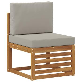 Outdoor Mittelsofa Massivholz Akazie Natur