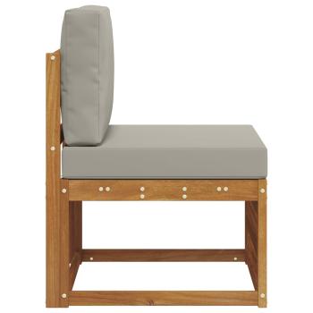 Outdoor Mittelsofa Massivholz Akazie Natur
