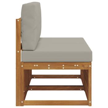 2 Stück Outdoor Mittelsofa Massivholz Akazie Natur