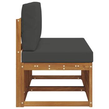 2 Stück Outdoor Mittelsofa Massivholz Akazie Natur