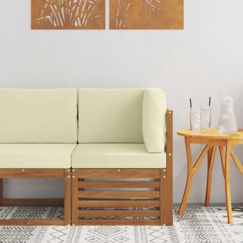 ARDEBO.de - Outdoor Ecksofa Massivholz Akazie Natur