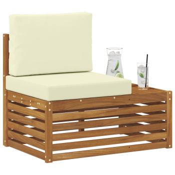 Outdoor Endsofa Natur 91 x 63 x 73 cm Massivholz Akazie