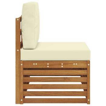 Outdoor Endsofa Natur 91 x 63 x 73 cm Massivholz Akazie