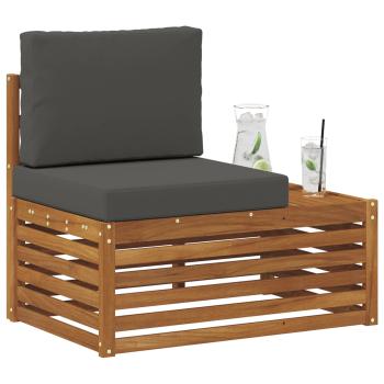 Outdoor Endsofa Natur 91 x 63 x 73 cm Massivholz Akazie