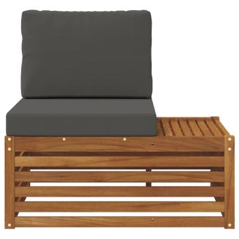 Outdoor Endsofa Natur 91 x 63 x 73 cm Massivholz Akazie