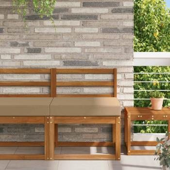 ARDEBO.de - Sofakissen für draußen Polyester Taupe 60 x 60 cm