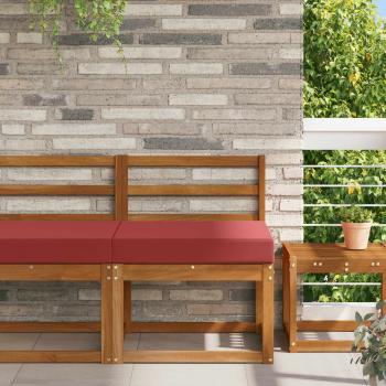 ARDEBO.de - Sofakissen für draußen Polyester Weinrot 60 x 60 cm