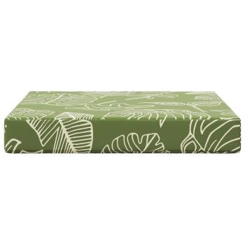 Sofakissen für draußen Polyester Blattdesign 60 x 60 cm
