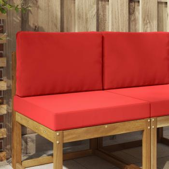 ARDEBO.de - Sofakissen für draußen Polyester Rot 60 x 60 cm