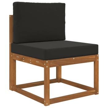 Sofakissen für draußen Polyester Schwarz 60 x 60 cm
