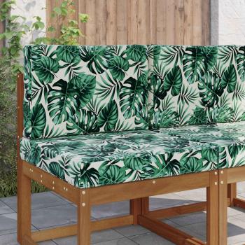 ARDEBO.de - Sofakissen für draußen Polyester Blattmuster 60 x 60 cm