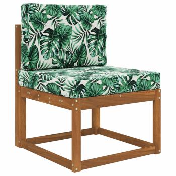 Sofakissen für draußen Polyester Blattmuster 60 x 60 cm
