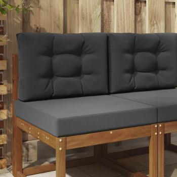 ARDEBO.de - Sofakissen für draußen Polyester Anthrazit 60 x 60 cm
