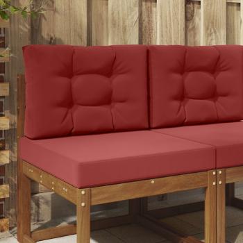 ARDEBO.de - Sofakissen für draußen Polyester Weinrot 60 x 60 cm