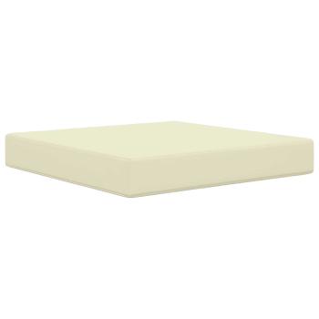Sofakissen für draußen Polyester Creme 60 x 60 cm