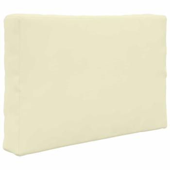 Sofakissen für draußen Polyester Creme 60 x 60 cm