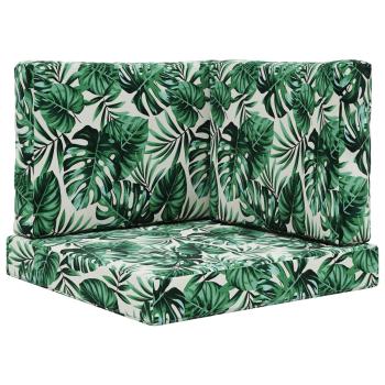 Sofakissen für draußen Polyester Blattmuster 60 x 60 cm