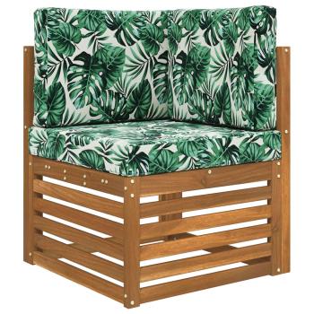 Sofakissen für draußen Polyester Blattmuster 60 x 60 cm