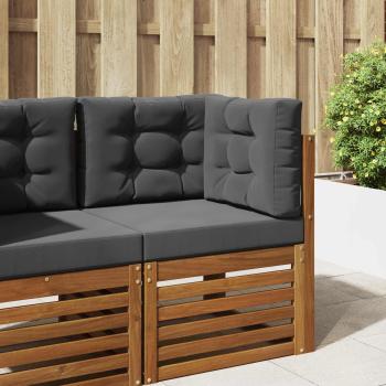 ARDEBO.de - Sofakissen für draußen Polyester Anthrazit 60 x 60 cm