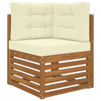 Sofakissen für draußen Polyester Creme 60 x 60 cm