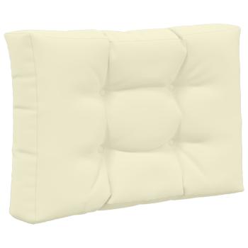 Sofakissen für draußen Polyester Creme 60 x 60 cm