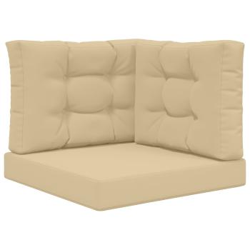 Sofakissen für draußen Polyester Beige 60 x 60 cm