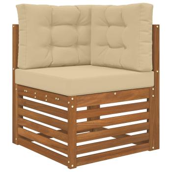 Sofakissen für draußen Polyester Beige 60 x 60 cm