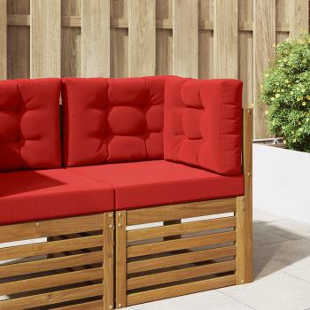 ARDEBO.de - Sofakissen für draußen Polyester Rot 60 x 60 cm