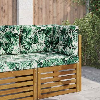 ARDEBO.de - Sofakissen für draußen Polyester Blattmuster 60 x 60 cm
