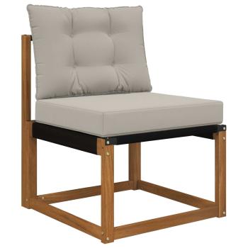 Sofakissen für draußen Polyester Grau 60 x 50,5 cm