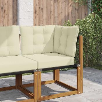 ARDEBO.de - Sofakissen für draußen Polyester Creme 50,5 x 50,5 cm
