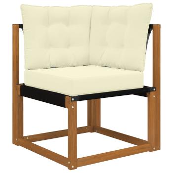 Sofakissen für draußen Polyester Creme 50,5 x 50,5 cm