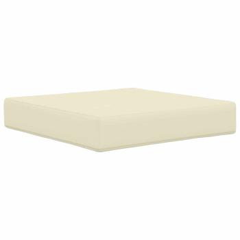 Sofakissen für draußen Polyester Creme 50,5 x 50,5 cm