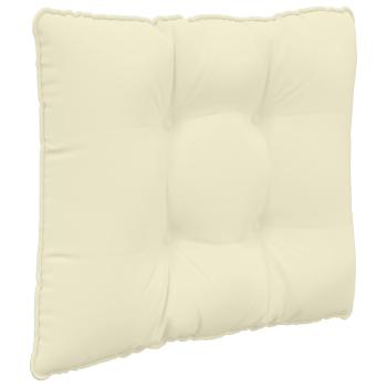 Sofakissen für draußen Polyester Creme 50,5 x 50,5 cm