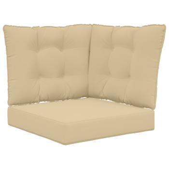 Sofakissen für draußen Polyester Beige 50,5 x 50,5 cm