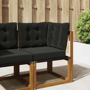 ARDEBO.de - Sofakissen für draußen Polyester Schwarz 50,5 x 50,5 cm