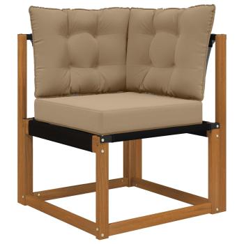 Sofakissen für draußen Polyester Taupe 50,5 x 50,5 cm