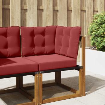 ARDEBO.de - Sofakissen für draußen Polyester Weinrot 50,5 x 50,5 cm