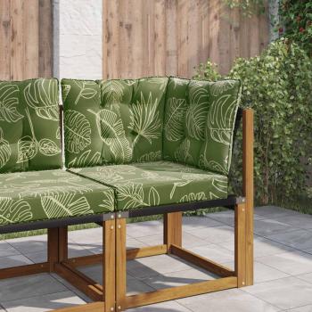 ARDEBO.de - Sofakissen für draußen Polyester Blattdesign 50,5 x 50,5 cm