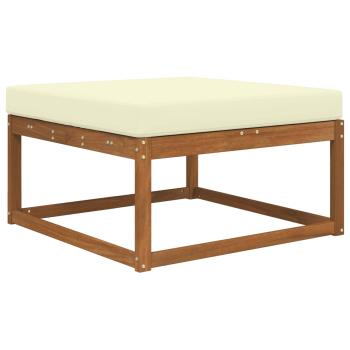 Sofakissen für draußen Polyester Creme 80 x 80 cm